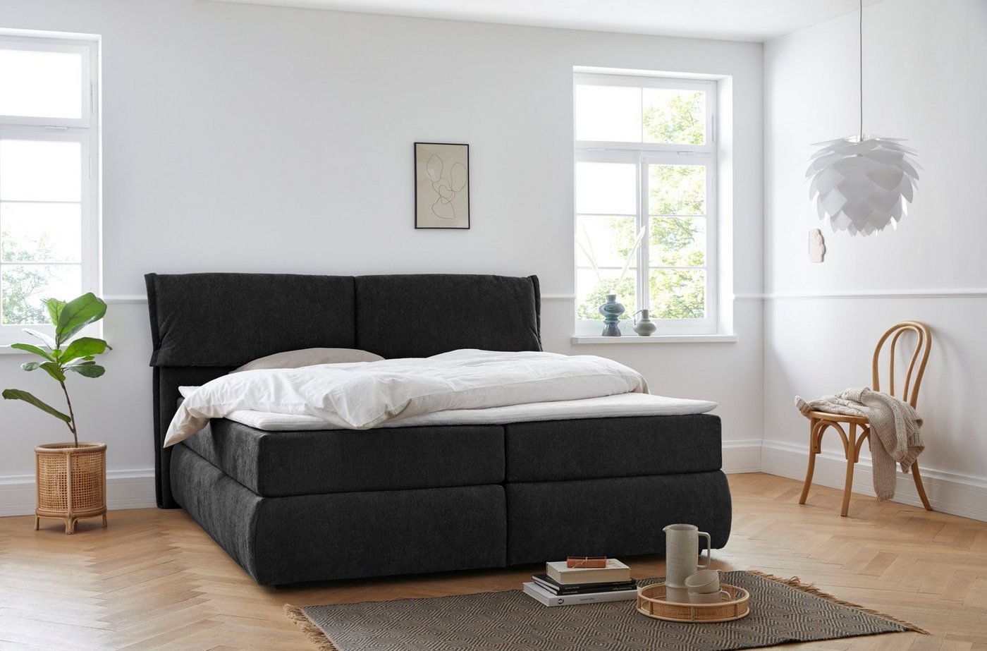 andas Boxspringbett Jenson, in 4 Farben, 4 Breiten, 3 Matratzenarten in 2 Härtegraden, Topper andas Boxspringbett Jenson, in 4 Farben, 4 Breiten, 3 Matratzenarten in 2 Härtegraden, Topper von andas