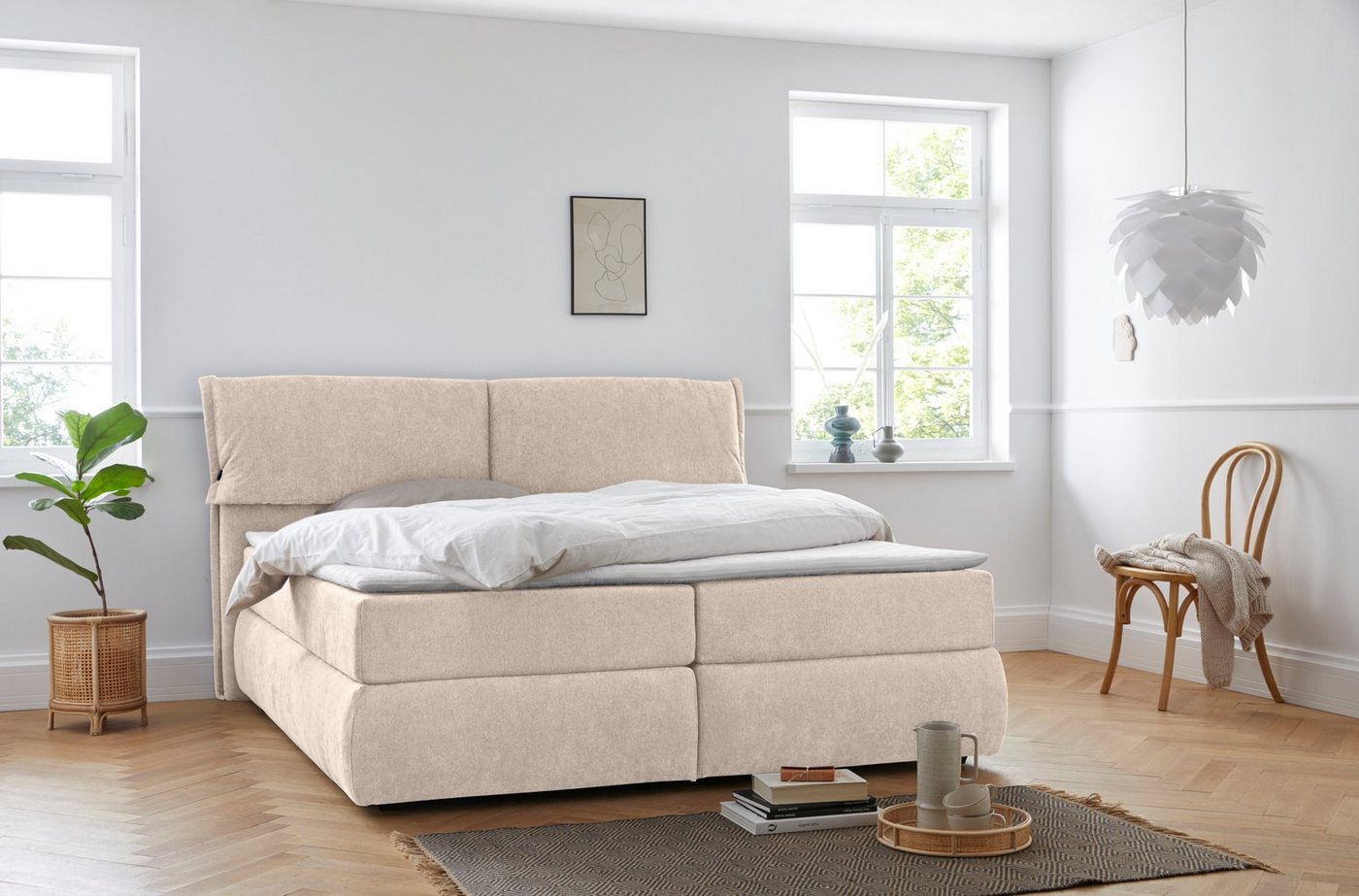 andas Boxspringbett Jenson, in 4 Farben, 4 Breiten, 3 Matratzenarten in 2 Härtegraden, Topper andas Boxspringbett Jenson, in 4 Farben, 4 Breiten, 3 Matratzenarten in 2 Härtegraden, Topper von andas
