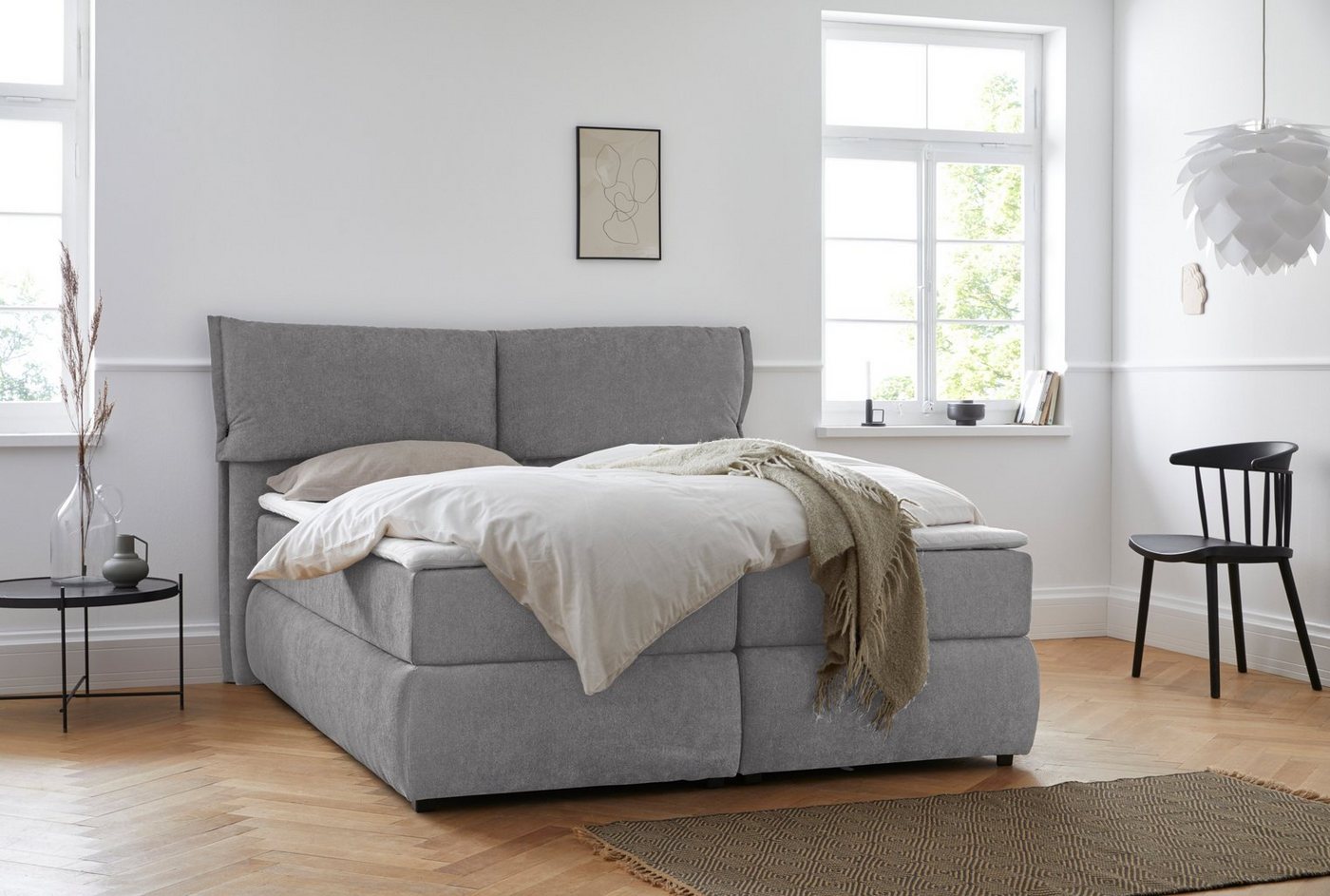 andas Boxspringbett Jenson, in 4 Farben, 4 Breiten, 3 Matratzenarten in 2 Härtegraden, Topper andas Boxspringbett Jenson, in 4 Farben, 4 Breiten, 3 Matratzenarten in 2 Härtegraden, Topper von andas