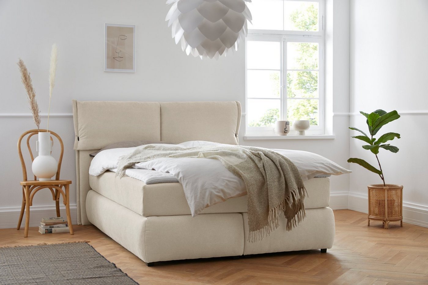andas Boxspringbett Jenson, in 4 Farben, 4 Breiten, 3 Matratzenarten in 2 Härtegraden, Topper andas Boxspringbett Jenson, in 4 Farben, 4 Breiten, 3 Matratzenarten in 2 Härtegraden, Topper von andas