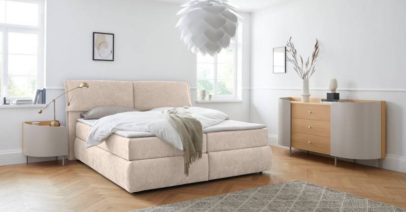 andas Boxspringbett Jenson, in 4 Farben, 4 Breiten, 3 Matratzenarten in 2 Härtegraden, Topper andas Boxspringbett Jenson, in 4 Farben, 4 Breiten, 3 Matratzenarten in 2 Härtegraden, Topper von andas