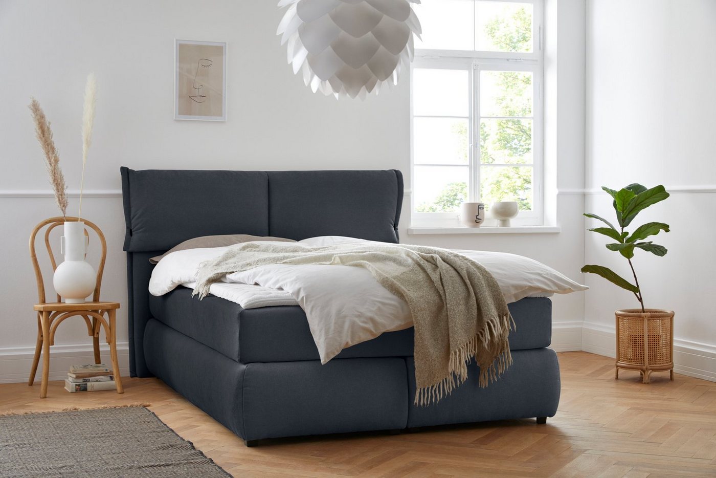 andas Boxspringbett Jenson, in 4 Farben, 4 Breiten, 3 Matratzenarten in 2 Härtegraden, Topper andas Boxspringbett Jenson, in 4 Farben, 4 Breiten, 3 Matratzenarten in 2 Härtegraden, Topper von andas