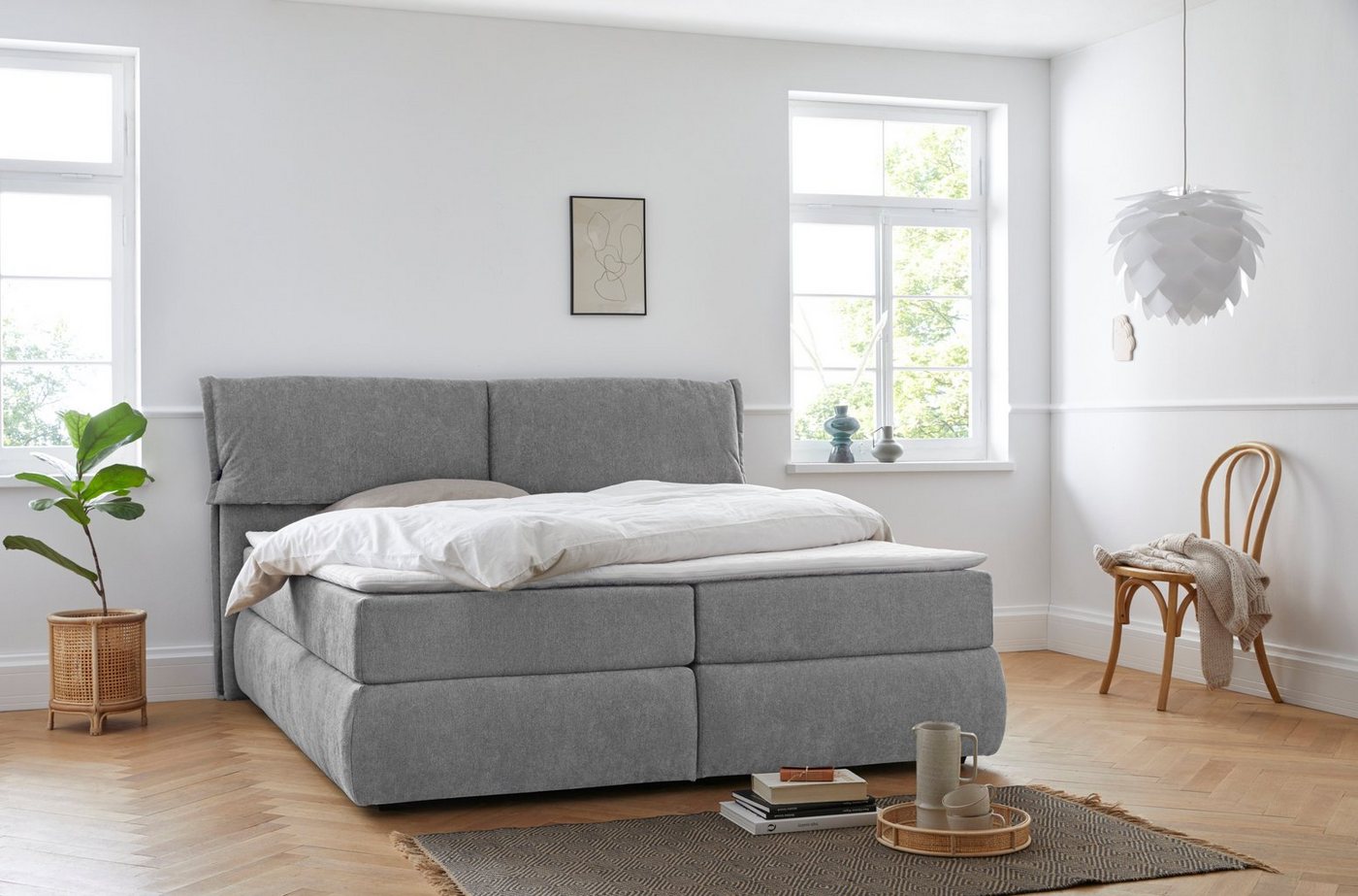 andas Boxspringbett Jenson, in 4 Farben, 4 Breiten, 3 Matratzenarten in 2 Härtegraden, Topper andas Boxspringbett Jenson, in 4 Farben, 4 Breiten, 3 Matratzenarten in 2 Härtegraden, Topper von andas