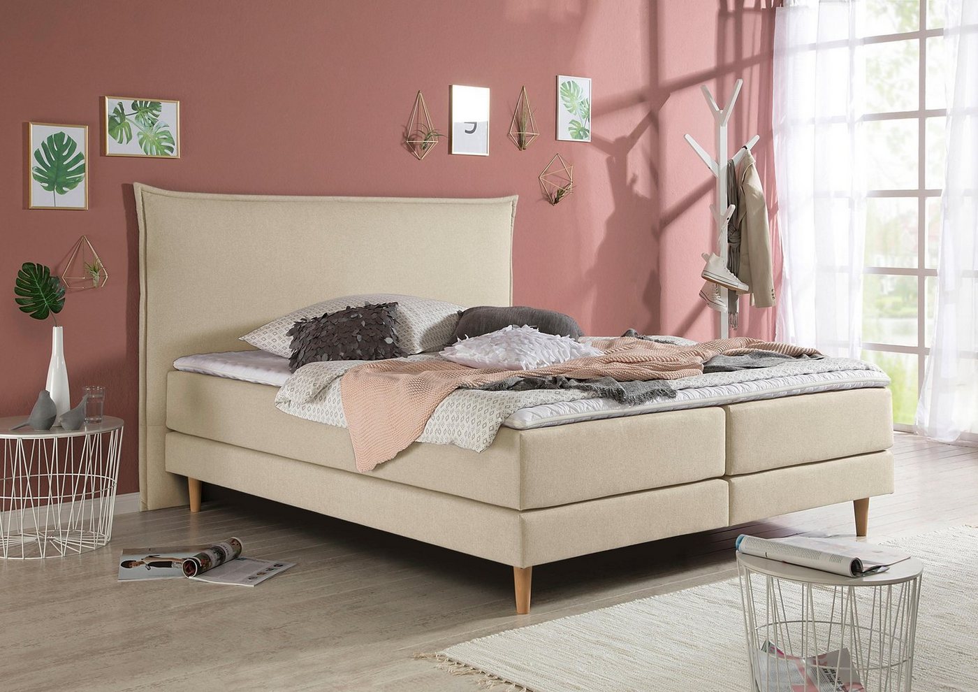 andas Boxspringbett Kiruna, in 4 Breiten, 3 Matratzenarten, bis zu 3 Härtegrade, incl. Topper andas Boxspringbett Kiruna, in 4 Breiten, 3 Matratzenarten, bis zu 3 Härtegrade, incl. Topper von andas