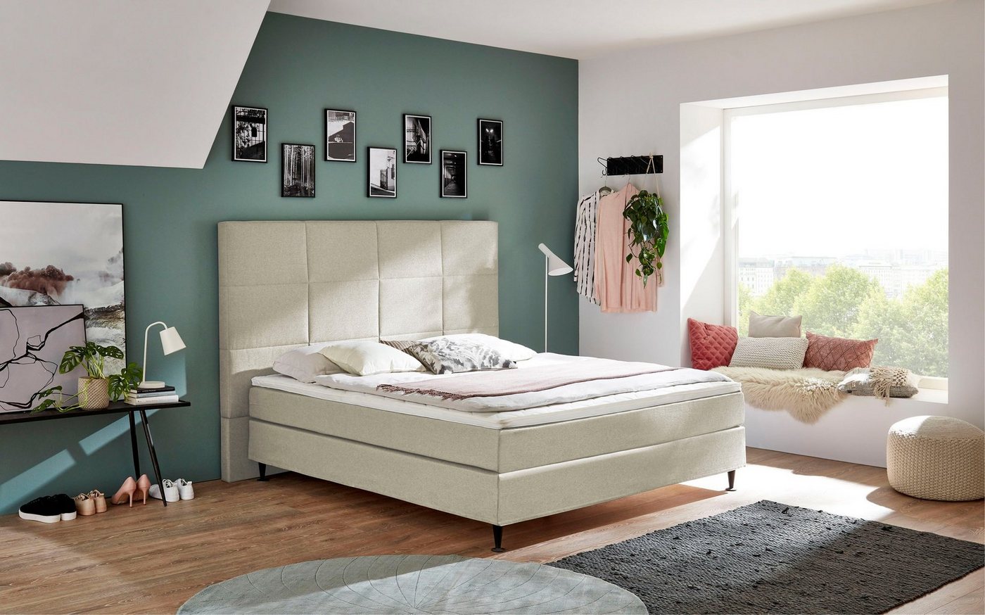 andas Boxspringbett Linja, mit Hotelbett-Charakter, Komfortliegehöhe und Topper inklusive andas Boxspringbett Linja, mit Hotelbett-Charakter, Komfortliegehöhe und Topper inklusive von andas