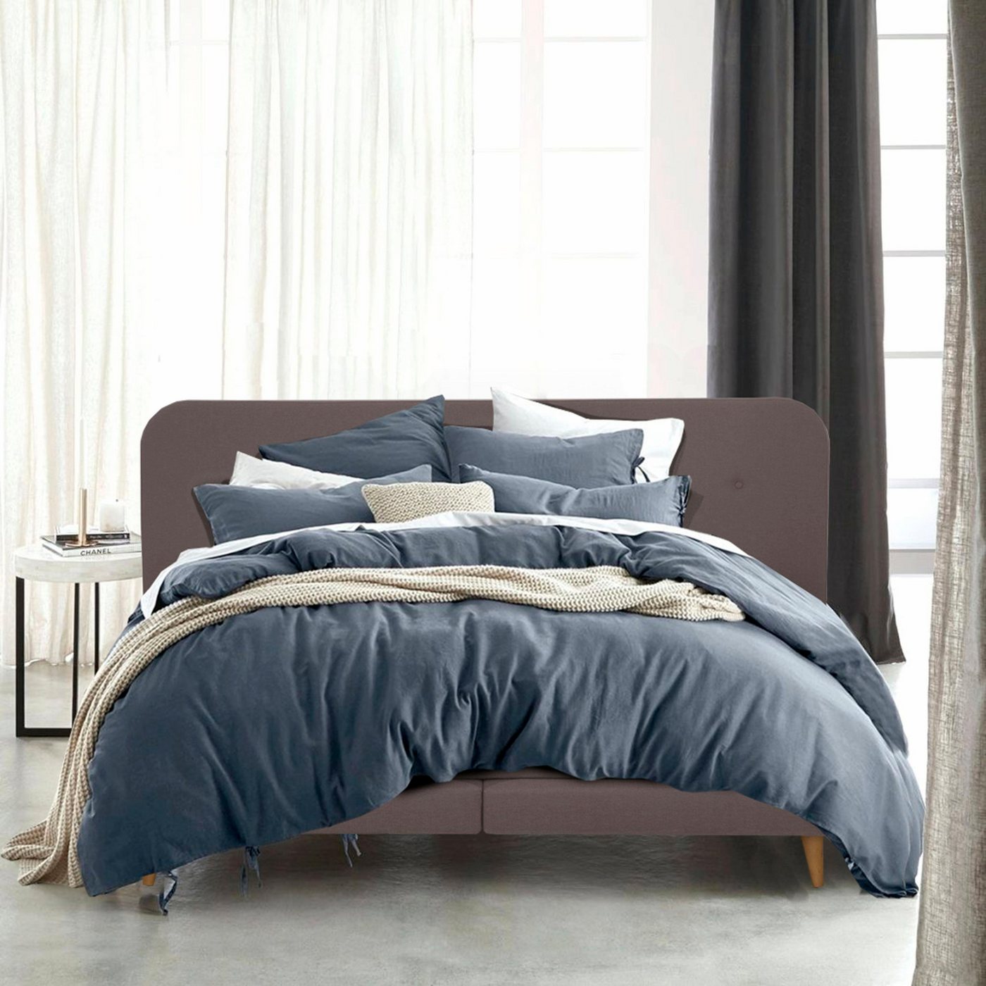 andas Boxspringbett Premium, Steppung mit Knopfheftung, inkl. Topper andas Boxspringbett Premium, Steppung mit Knopfheftung, inkl. Topper von andas