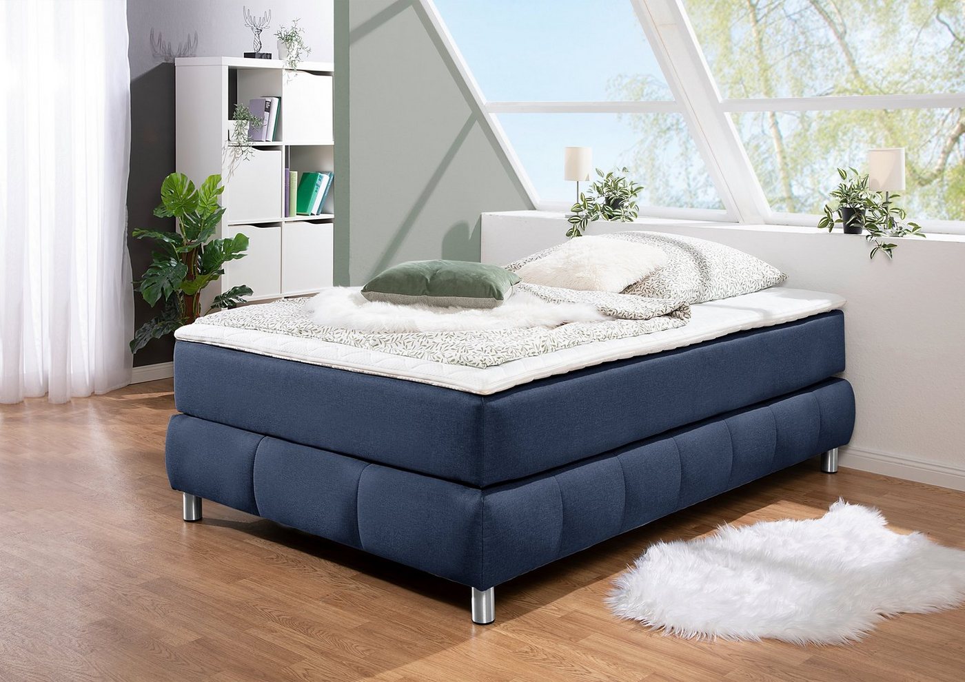 andas Boxspringbett Salo, Ohne Kopfteil, inkl. Topper, auch in Überlänge 220 cm andas Boxspringbett Salo, Ohne Kopfteil, inkl. Topper, auch in Überlänge 220 cm von andas