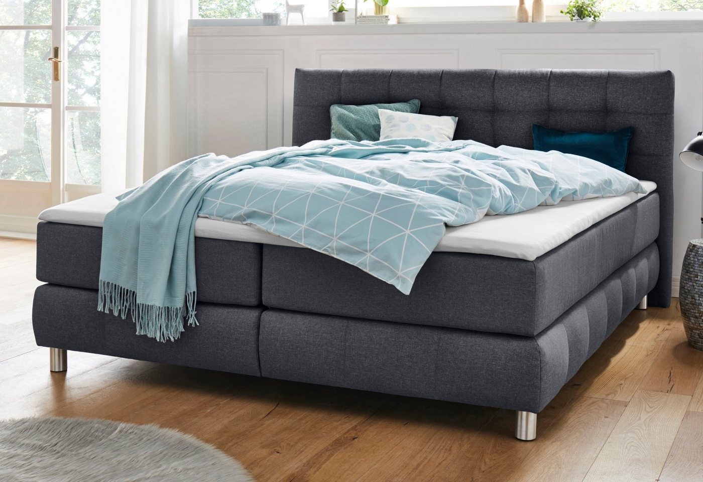 andas Boxspringbett Salo, incl. Topper, 6 Breiten, 2 Härtegrade, TFK auch in Härtegrad 4 andas Boxspringbett Salo, incl. Topper, 6 Breiten, 2 Härtegrade, TFK auch in Härtegrad 4 von andas