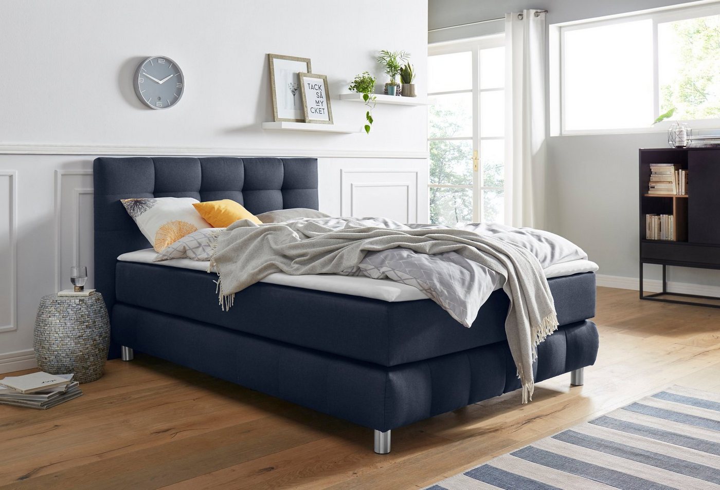 andas Boxspringbett Salo XXL, in Samtoptik oder Struktur, 6 Breiten in Überlänge 220cm, 4 Härtegrade andas Boxspringbett Salo XXL, in Samtoptik oder Struktur, 6 Breiten in Überlänge 220cm, 4 Härtegrade von andas