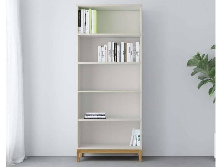 andas Bücherregal Maryd, mit Untergestell in Holzoptik, weiß von andas