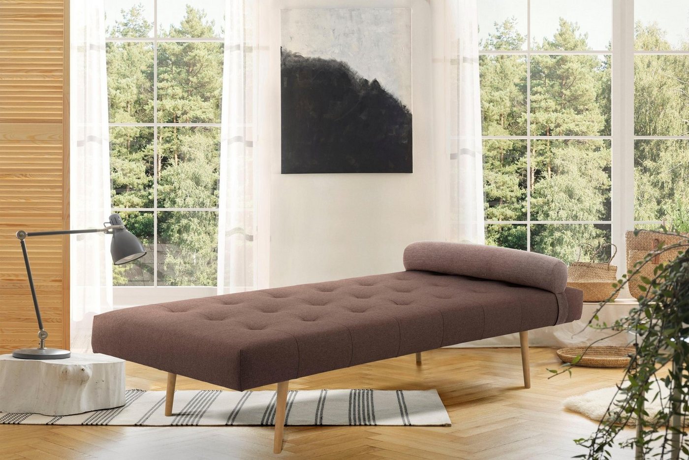 andas Daybett Agnar, mit Kissenrolle, in 3 Bezugsstoffen und vielen Farben andas Daybett Agnar, mit Kissenrolle, in 3 Bezugsstoffen und vielen Farben von andas