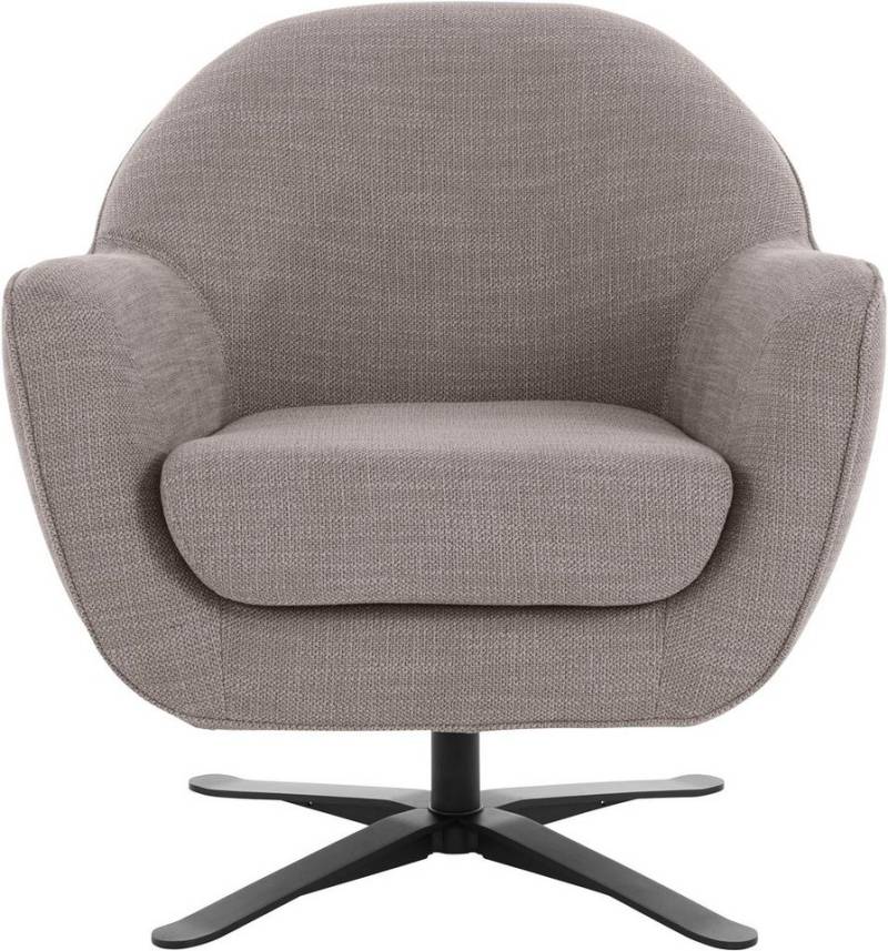 andas Drehsessel Stavre, Loungesessel, in moderner Optik, mit elegantem Drehfuß von andas