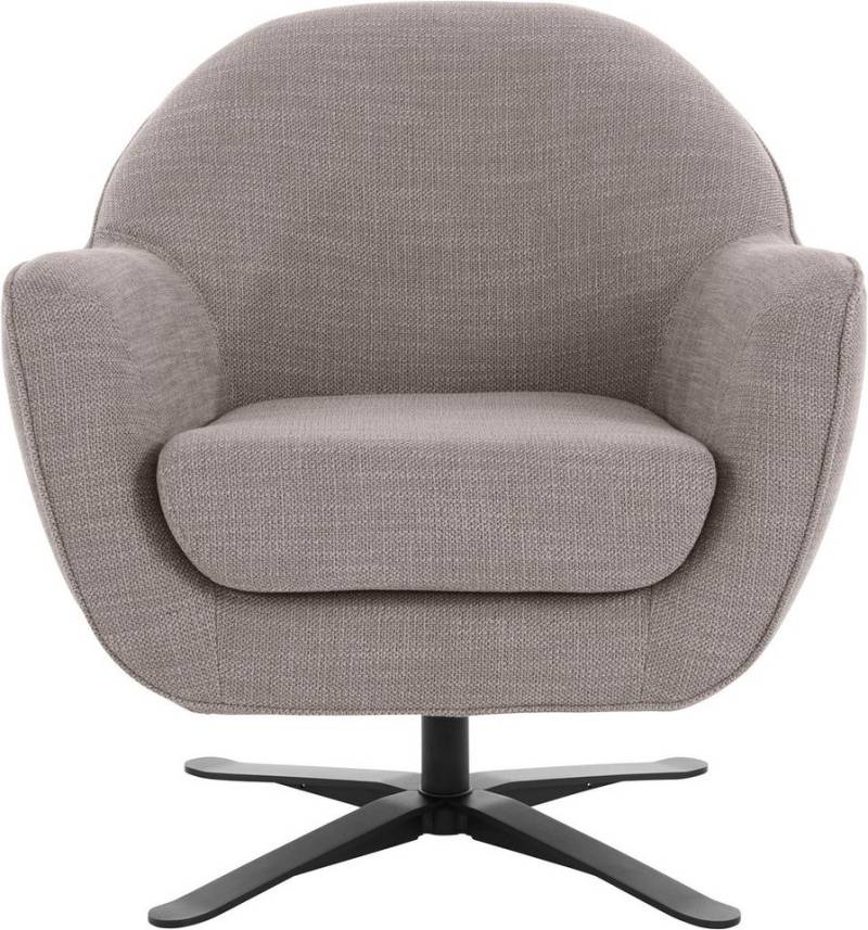 andas Drehsessel Stavre, Loungesessel, in moderner Optik, mit elegantem Drehfuß von andas