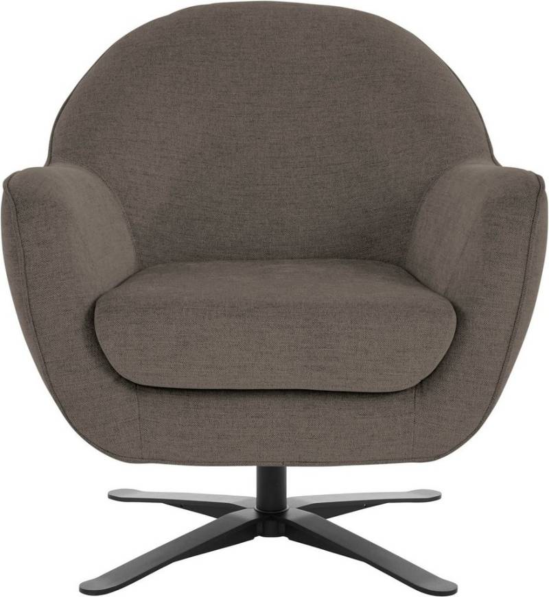 andas Drehsessel Stavre, Loungesessel, in moderner Optik, mit elegantem Drehfuß von andas