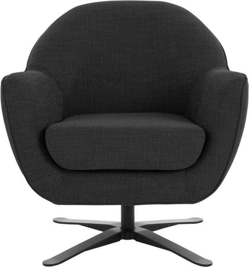 andas Drehsessel Stavre, Loungesessel, in moderner Optik, mit elegantem Drehfuß von andas