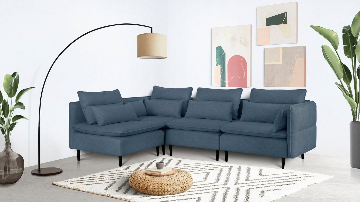 andas Ecksofa ALVIK L-Form, zusammengesetzt aus Modulen, erweiterbar mit Modulen der Serie andas Ecksofa ALVIK L-Form, zusammengesetzt aus Modulen, erweiterbar mit Modulen der Serie von andas