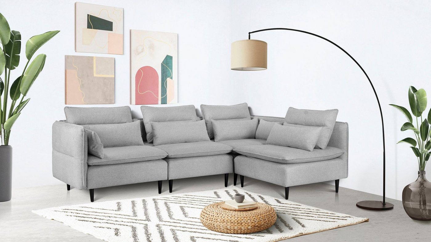 andas Ecksofa ALVIK L-Form, zusammengesetzt aus Modulen, erweiterbar mit Modulen der Serie andas Ecksofa ALVIK L-Form, zusammengesetzt aus Modulen, erweiterbar mit Modulen der Serie von andas