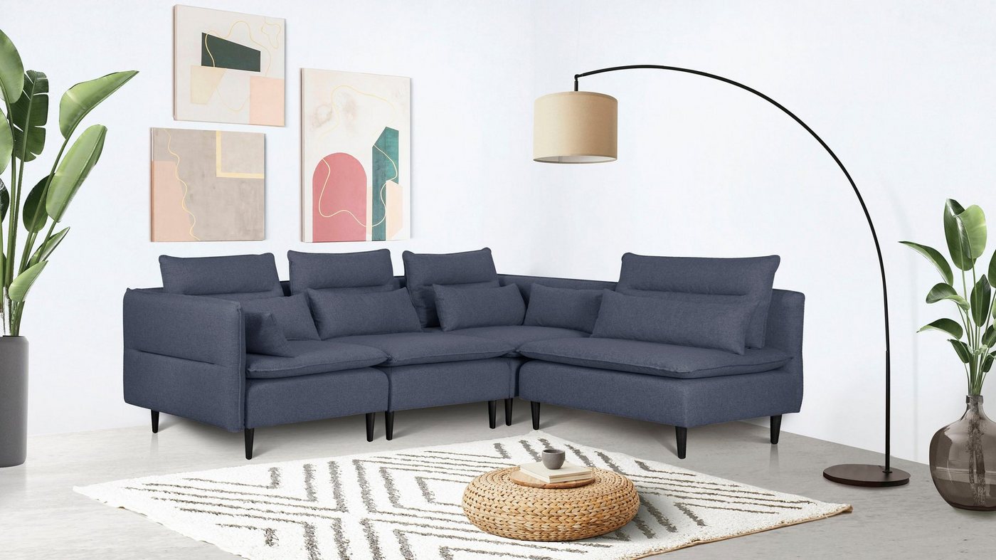 andas Ecksofa ALVIK L-Form, zusammengesetzt aus Modulen, erweiterbar mit Modulen der Serie andas Ecksofa ALVIK L-Form, zusammengesetzt aus Modulen, erweiterbar mit Modulen der Serie von andas