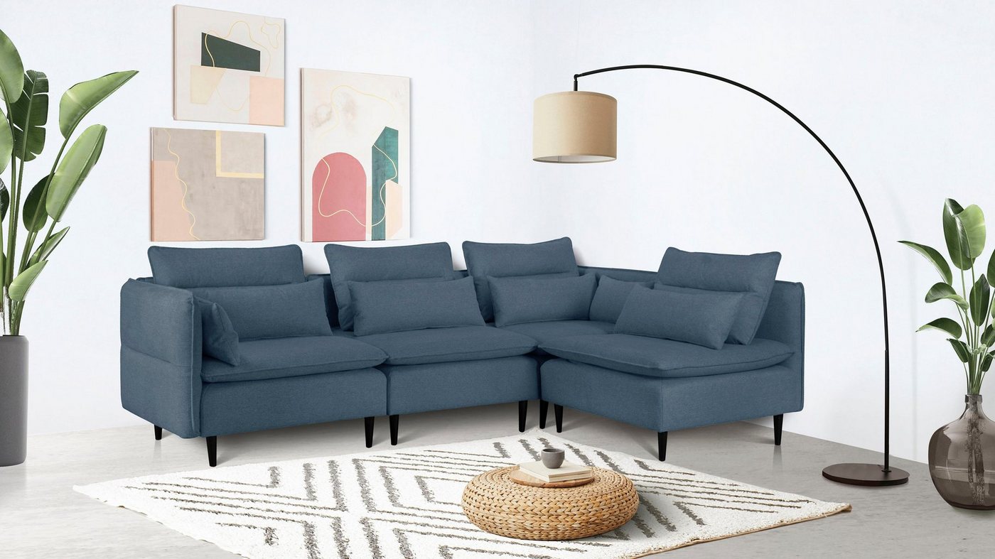 andas Ecksofa ALVIK L-Form, zusammengesetzt aus Modulen, erweiterbar mit Modulen der Serie andas Ecksofa ALVIK L-Form, zusammengesetzt aus Modulen, erweiterbar mit Modulen der Serie von andas