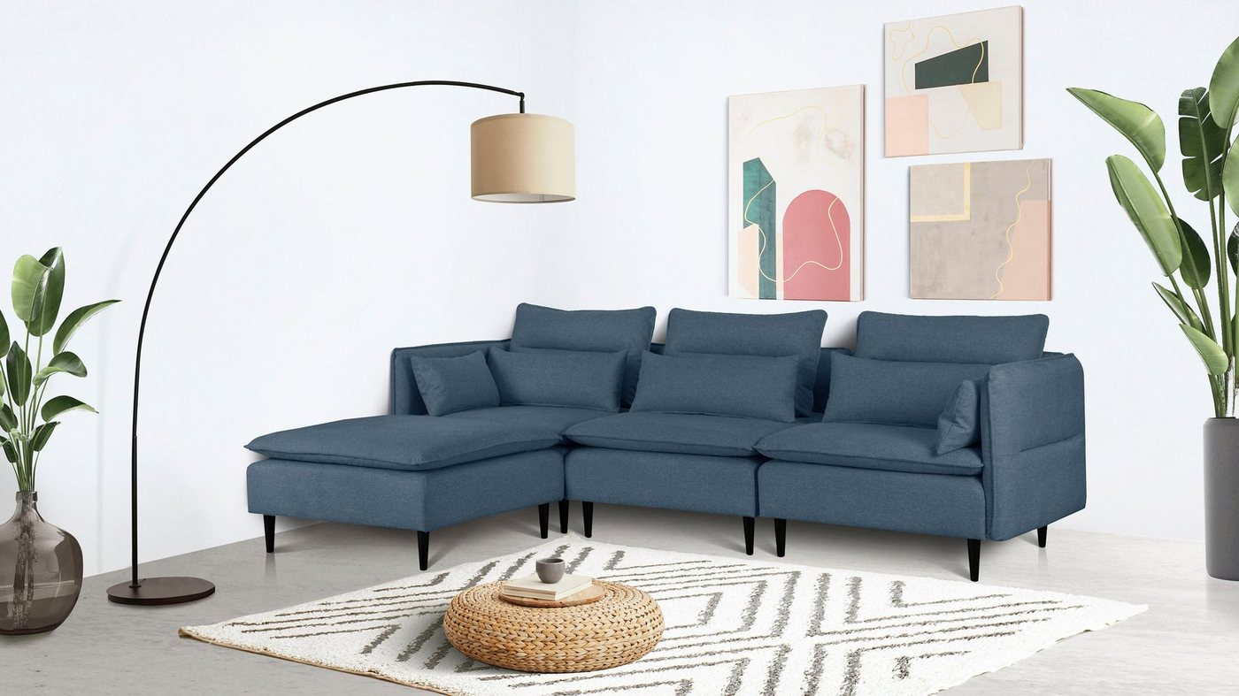 andas Ecksofa ALVIK L-Form, zusammengesetzt aus Modulen, erweiterbar mit Modulen der Serie andas Ecksofa ALVIK L-Form, zusammengesetzt aus Modulen, erweiterbar mit Modulen der Serie von andas
