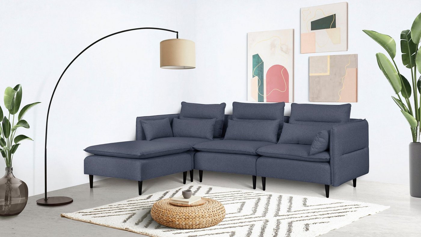 andas Ecksofa ALVIK L-Form, zusammengesetzt aus Modulen, erweiterbar mit Modulen der Serie andas Ecksofa ALVIK L-Form, zusammengesetzt aus Modulen, erweiterbar mit Modulen der Serie von andas
