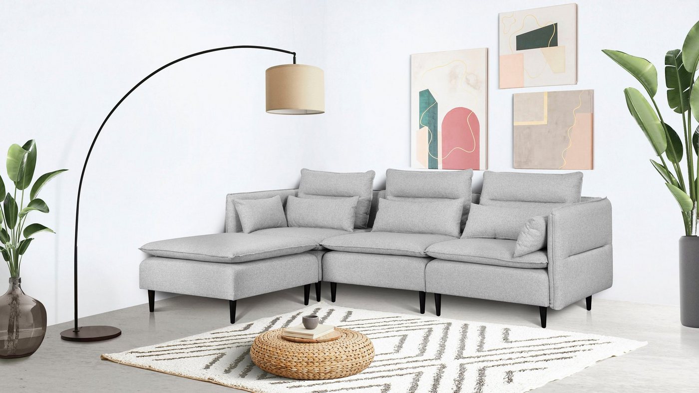 andas Ecksofa ALVIK L-Form, zusammengesetzt aus Modulen, erweiterbar mit Modulen der Serie andas Ecksofa ALVIK L-Form, zusammengesetzt aus Modulen, erweiterbar mit Modulen der Serie von andas