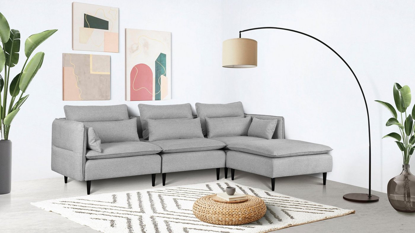 andas Ecksofa ALVIK L-Form, zusammengesetzt aus Modulen, erweiterbar mit Modulen der Serie andas Ecksofa ALVIK L-Form, zusammengesetzt aus Modulen, erweiterbar mit Modulen der Serie von andas