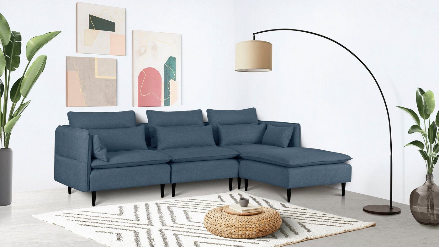 andas Ecksofa ALVIK L-Form, zusammengesetzt aus Modulen, erweiterbar mit Modulen der Serie andas Ecksofa ALVIK L-Form, zusammengesetzt aus Modulen, erweiterbar mit Modulen der Serie von andas