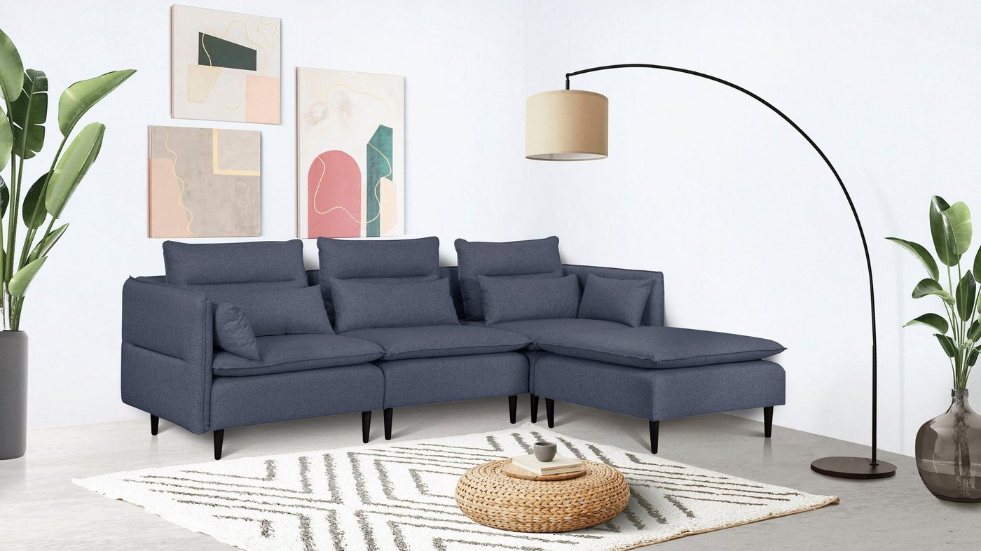 andas Ecksofa ALVIK L-Form, zusammengesetzt aus Modulen, erweiterbar mit Modulen der Serie andas Ecksofa ALVIK L-Form, zusammengesetzt aus Modulen, erweiterbar mit Modulen der Serie von andas