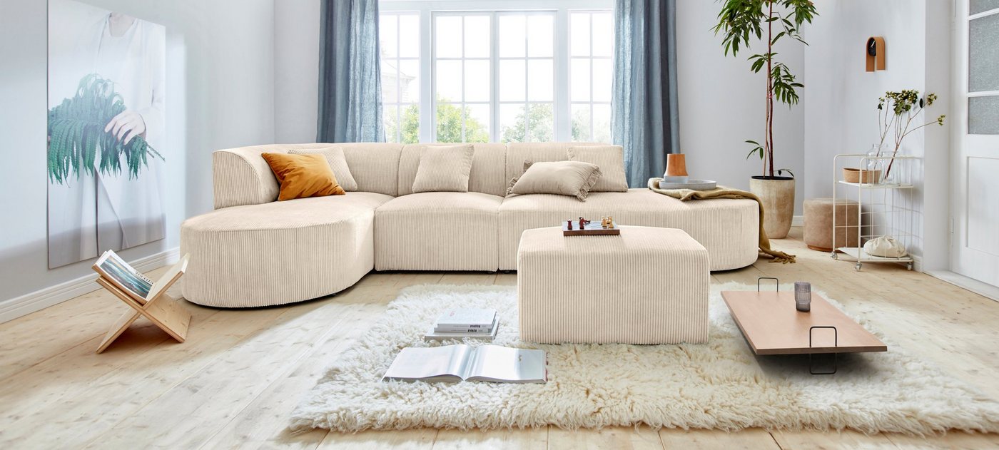 andas Ecksofa Alesund L-Form, bestehend aus Modulen, auch einzeln erhältllich, miteinander verbunden andas Ecksofa Alesund L-Form, bestehend aus Modulen, auch einzeln erhältllich, miteinander verbunden von andas