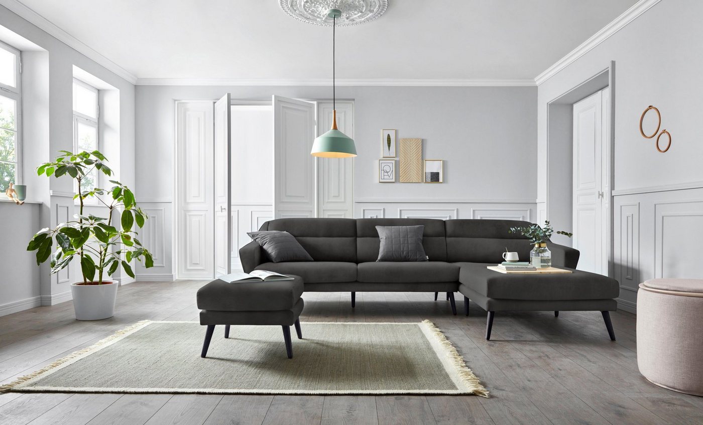 OTTO home Ecksofa Bille L-Form, mit Naht im Rückenkissen und Beinen aus Eichenholz OTTO home Ecksofa Bille L-Form, mit Naht im Rückenkissen und Beinen aus Eichenholz von OTTO home