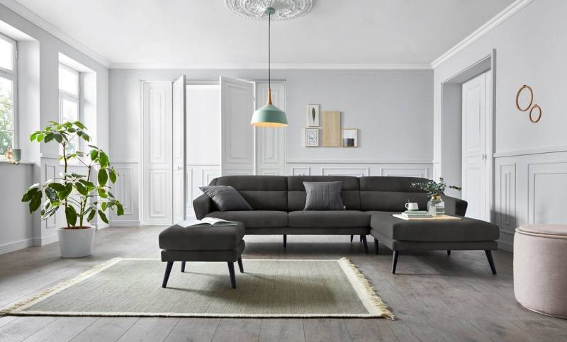 OTTO home Ecksofa Bille L-Form, mit Naht im Rückenkissen und Beinen aus Eichenholz OTTO home Ecksofa Bille L-Form, mit Naht im Rückenkissen und Beinen aus Eichenholz von OTTO home