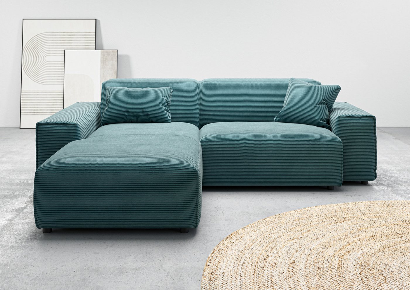 andas Ecksofa Glimminge L-Form auch in Breitcord, Feincord + Easy care-Bezug, Breite 234, Zierkissen andas Ecksofa Glimminge L-Form auch in Breitcord, Feincord + Easy care-Bezug, Breite 234, Zierkissen von andas