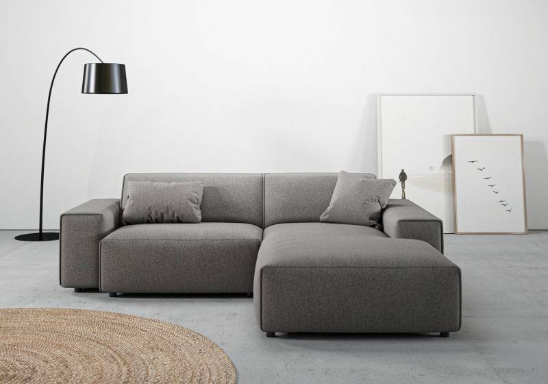andas Ecksofa Glimminge L-Form auch in Breitcord, Feincord + Easy care-Bezug, Breite 234, Zierkissen von andas