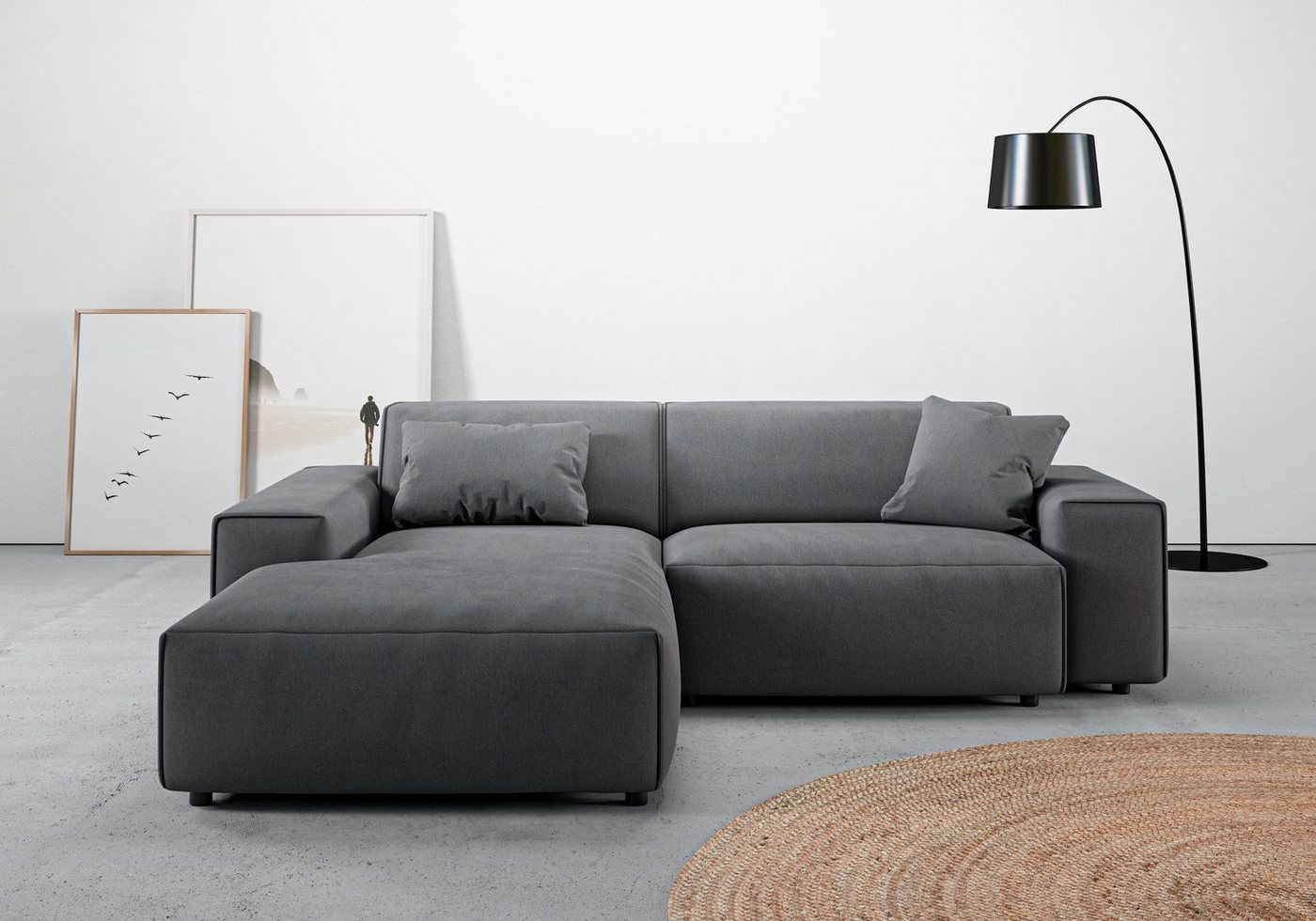 andas Ecksofa Glimminge L-Form, Breite 234, auch in Breitcord + Easy care-Bezug, Zierkissen von andas