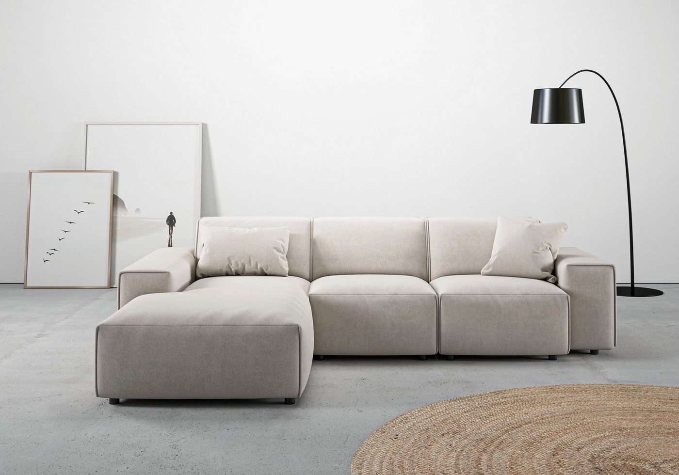andas Ecksofa Glimminge L-Form auch in Breitcord, Feincord + Easy care-Bezug, Breite 264, Zierkissen andas Ecksofa Glimminge L-Form auch in Breitcord, Feincord + Easy care-Bezug, Breite 264, Zierkissen von andas