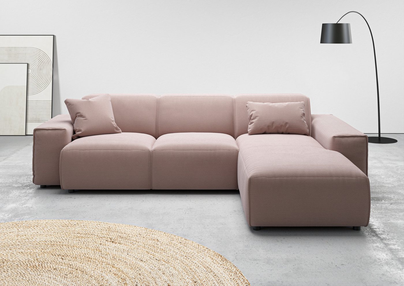 andas Ecksofa Glimminge L-Form auch in Breitcord, Feincord + Easy care-Bezug, Breite 264, Zierkissen andas Ecksofa Glimminge L-Form auch in Breitcord, Feincord + Easy care-Bezug, Breite 264, Zierkissen von andas