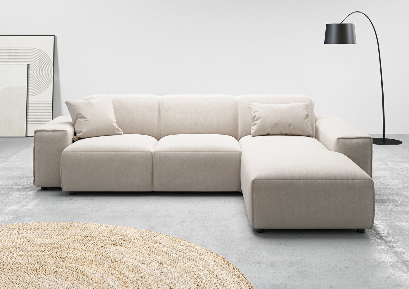 andas Ecksofa Glimminge L-Form auch in Breitcord, Feincord + Easy care-Bezug, Breite 264, Zierkissen andas Ecksofa Glimminge L-Form auch in Breitcord, Feincord + Easy care-Bezug, Breite 264, Zierkissen von andas