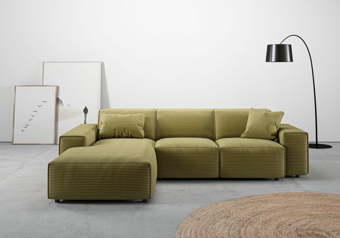 andas Ecksofa Glimminge L-Form auch in Breitcord, Feincord + Easy care-Bezug, Breite 264, Zierkissen andas Ecksofa Glimminge L-Form auch in Breitcord, Feincord + Easy care-Bezug, Breite 264, Zierkissen von andas