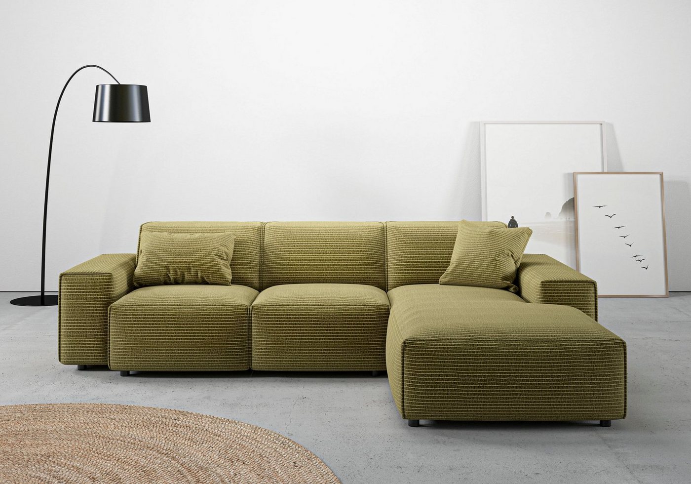 andas Ecksofa Glimminge L-Form auch in Breitcord, Feincord + Easy care-Bezug, Breite 264, Zierkissen andas Ecksofa Glimminge L-Form auch in Breitcord, Feincord + Easy care-Bezug, Breite 264, Zierkissen von andas