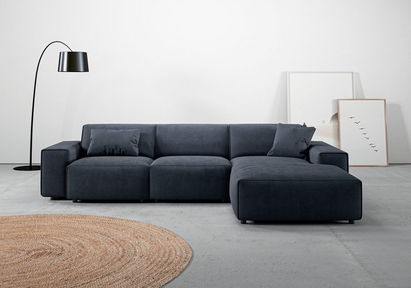 andas Ecksofa Glimminge auch in Breitcord, Feincord, Bouclé + Easy care-Bezug, L-Form, Breite 294, Zierkissen andas Ecksofa Glimminge auch in Breitcord, Feincord, Bouclé + Easy care-Bezug, L-Form, Breite 294, Zierkissen von andas