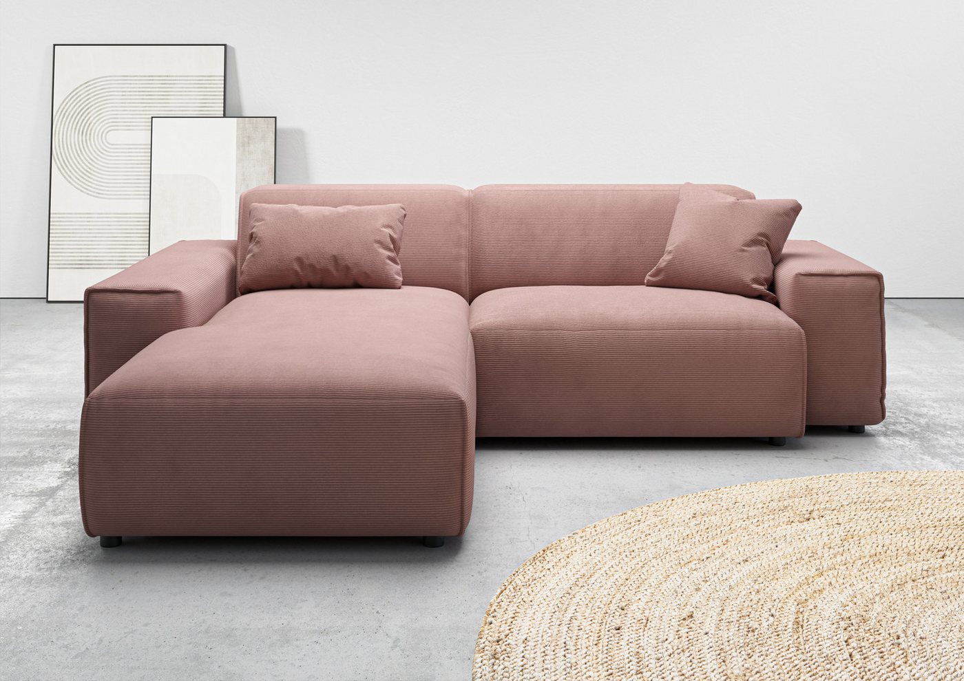 andas Ecksofa Glimminge L-Form auch in Breitcord, Feincord + Easy care-Bezug, Breite 234, Zierkissen andas Ecksofa Glimminge L-Form auch in Breitcord, Feincord + Easy care-Bezug, Breite 234, Zierkissen von andas