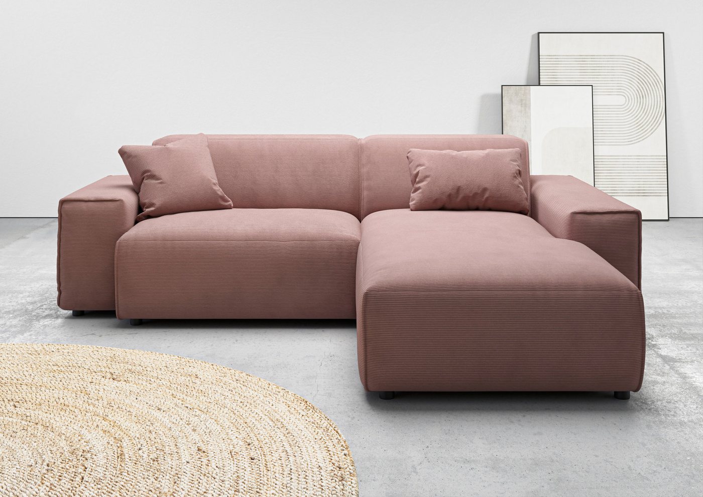 andas Ecksofa Glimminge L-Form auch in Breitcord, Feincord + Easy care-Bezug, Breite 234, Zierkissen andas Ecksofa Glimminge L-Form auch in Breitcord, Feincord + Easy care-Bezug, Breite 234, Zierkissen von andas