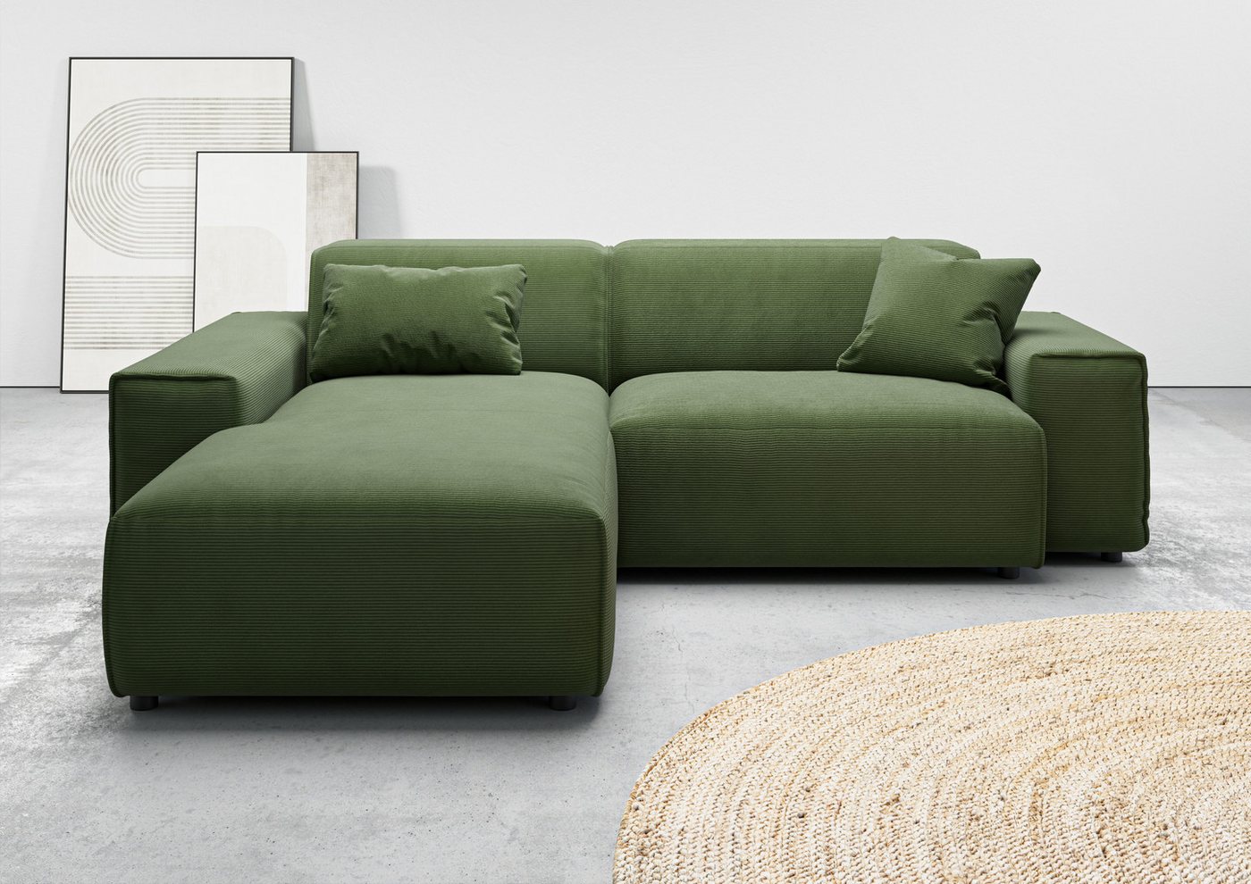 andas Ecksofa Glimminge L-Form auch in Breitcord, Feincord + Easy care-Bezug, Breite 234, Zierkissen andas Ecksofa Glimminge L-Form auch in Breitcord, Feincord + Easy care-Bezug, Breite 234, Zierkissen von andas