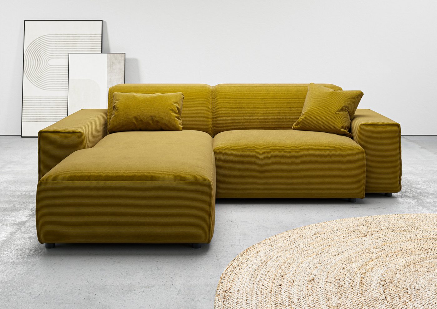 andas Ecksofa Glimminge L-Form auch in Breitcord, Feincord + Easy care-Bezug, Breite 234, Zierkissen andas Ecksofa Glimminge L-Form auch in Breitcord, Feincord + Easy care-Bezug, Breite 234, Zierkissen von andas