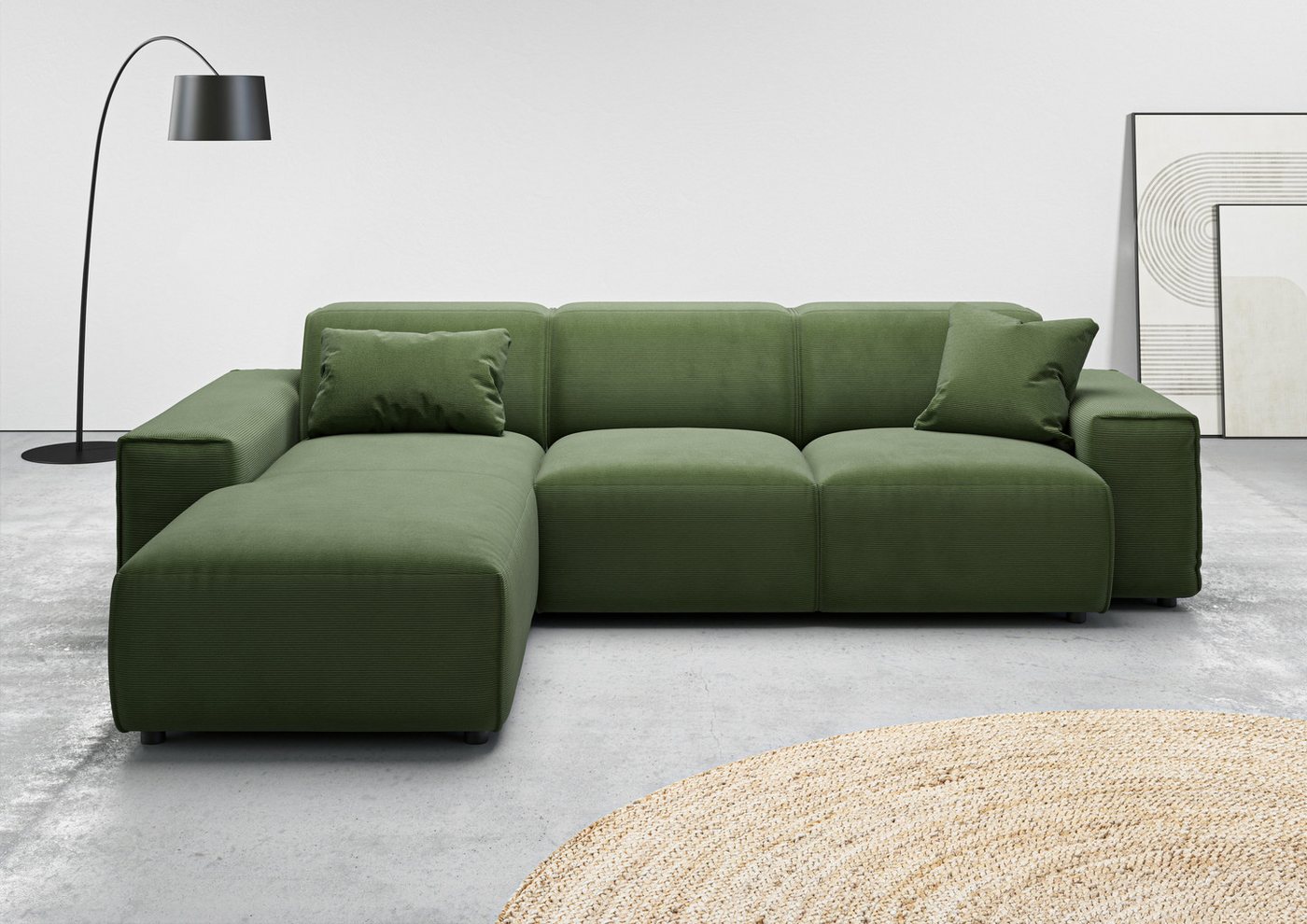 andas Ecksofa Glimminge L-Form auch in Breitcord, Feincord + Easy care-Bezug, Breite 264, Zierkissen andas Ecksofa Glimminge L-Form auch in Breitcord, Feincord + Easy care-Bezug, Breite 264, Zierkissen von andas