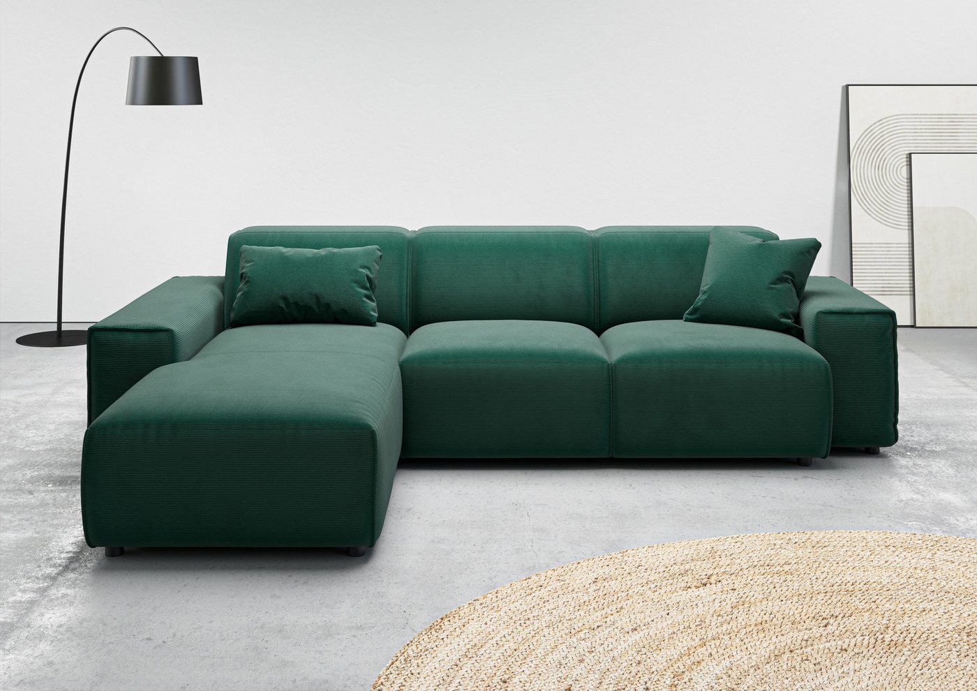 andas Ecksofa Glimminge L-Form auch in Breitcord, Feincord + Easy care-Bezug, Breite 264, Zierkissen andas Ecksofa Glimminge L-Form auch in Breitcord, Feincord + Easy care-Bezug, Breite 264, Zierkissen von andas