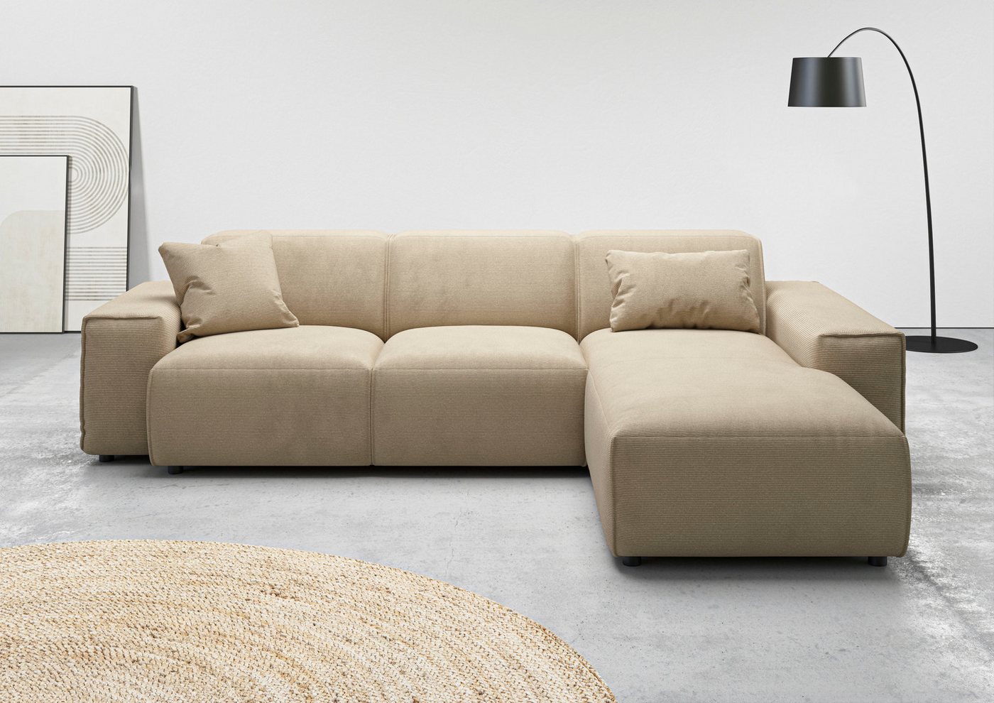 andas Ecksofa Glimminge L-Form auch in Breitcord, Feincord + Easy care-Bezug, Breite 264, Zierkissen andas Ecksofa Glimminge L-Form auch in Breitcord, Feincord + Easy care-Bezug, Breite 264, Zierkissen von andas