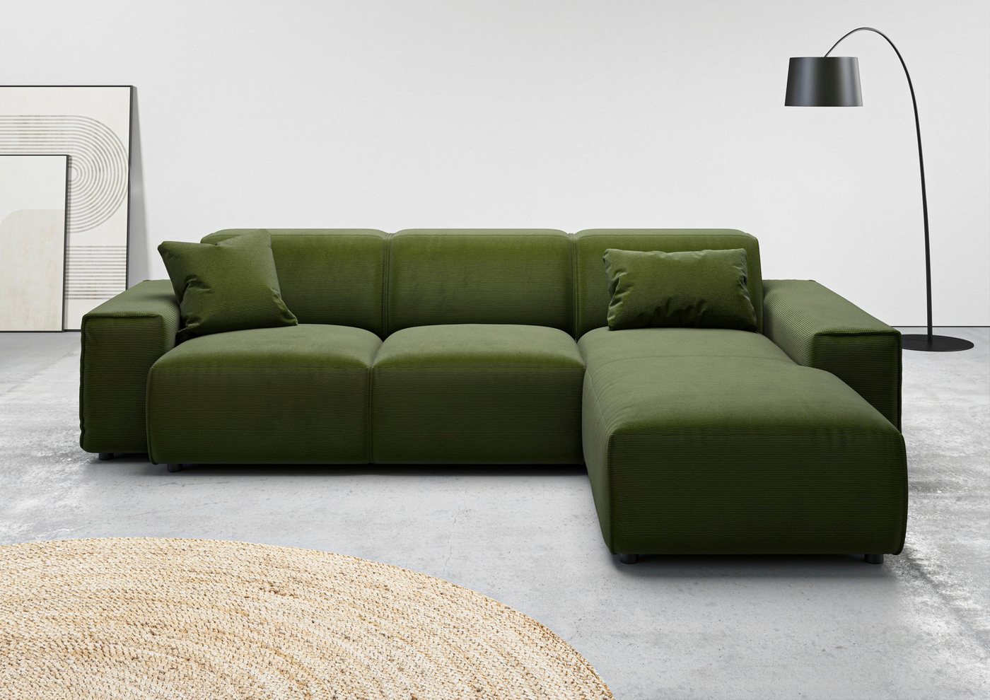 andas Ecksofa Glimminge L-Form auch in Breitcord, Feincord + Easy care-Bezug, Breite 264, Zierkissen andas Ecksofa Glimminge L-Form auch in Breitcord, Feincord + Easy care-Bezug, Breite 264, Zierkissen von andas