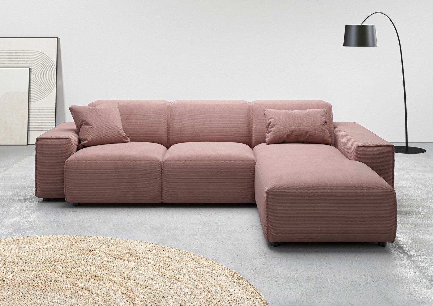 andas Ecksofa Glimminge L-Form auch in Breitcord, Feincord + Easy care-Bezug, Breite 264, Zierkissen andas Ecksofa Glimminge L-Form auch in Breitcord, Feincord + Easy care-Bezug, Breite 264, Zierkissen von andas